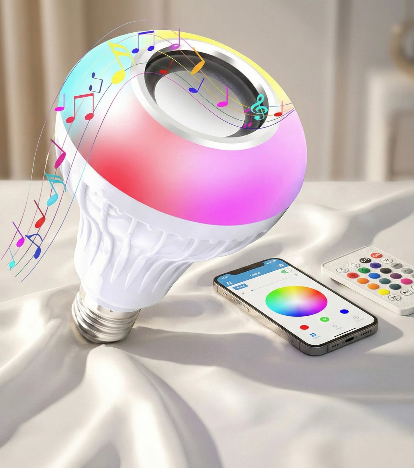 Işıklı lamba hoparlör